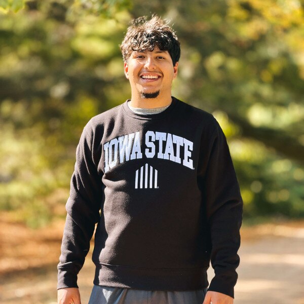 ZooZatz Iowa State 5-Bar Black Crewneck